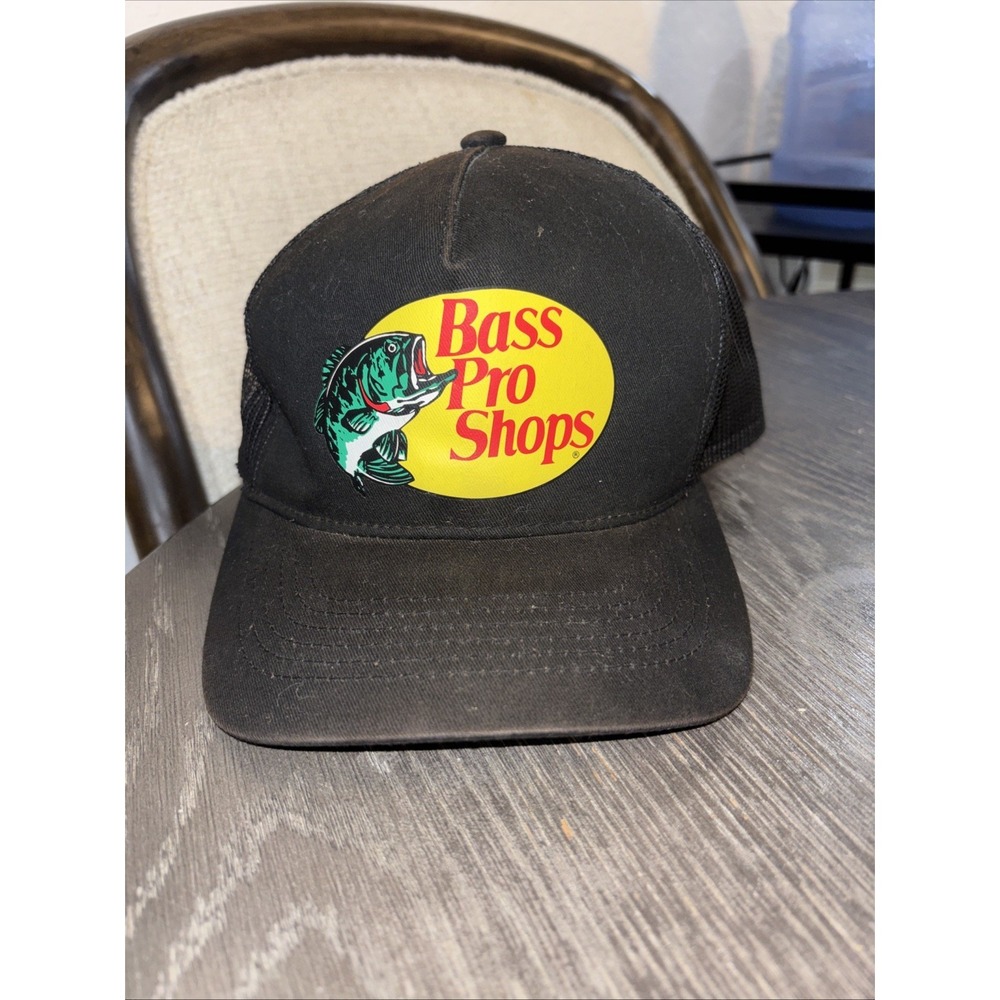 Bass Pro Shops Mesh Hat Cap Adjustable Snapback Trucker Fishing Baseball Outdoor